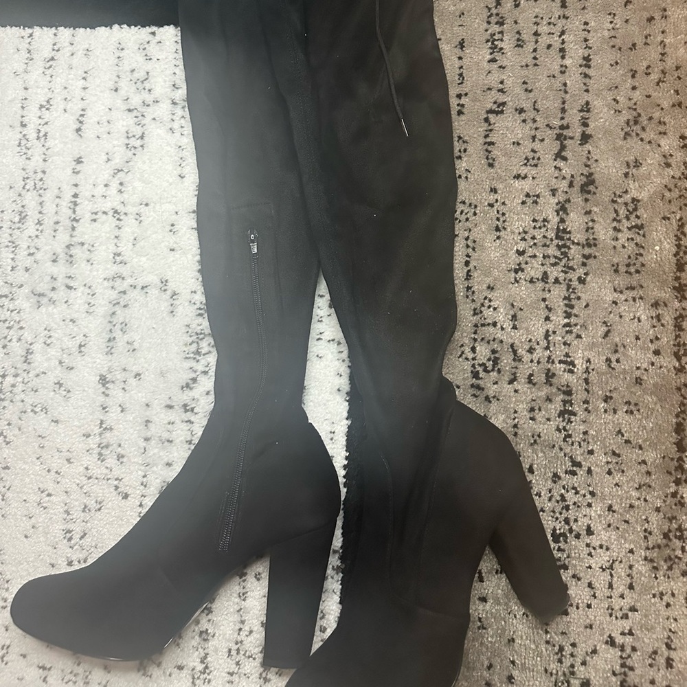 Fashion Nova Black Over-the-Knee Boots